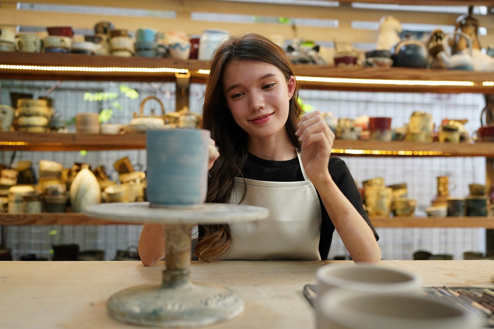 Ceramic pottery forming process