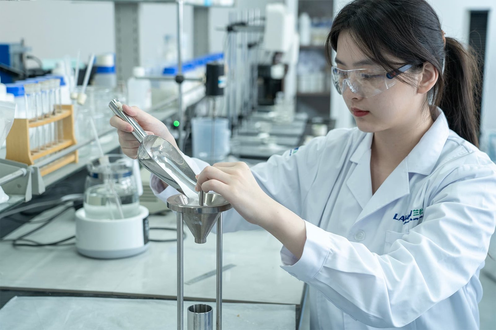 LANDU technical laboratory for examining cellulose ether quality and application performance