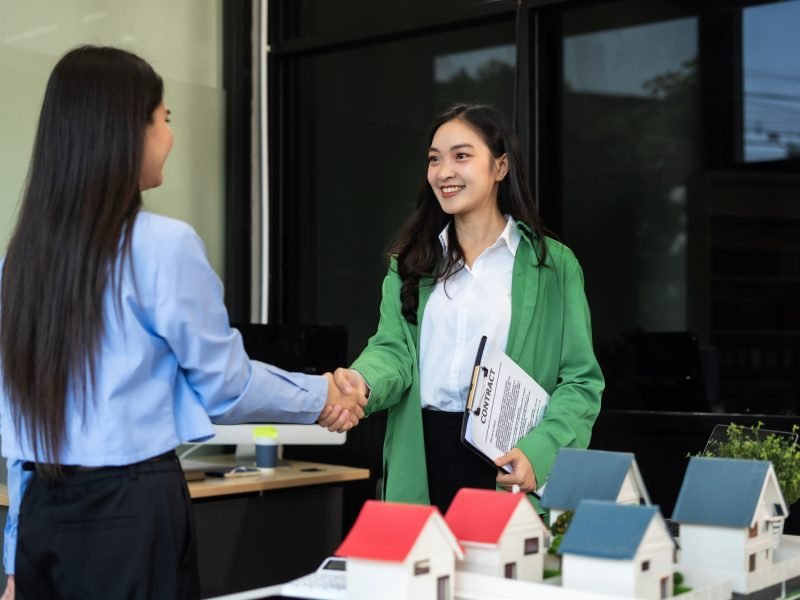 Shake hands, Considering buying a home.